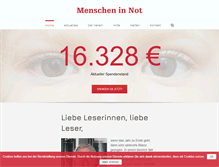 Tablet Screenshot of menschen-in-not.net